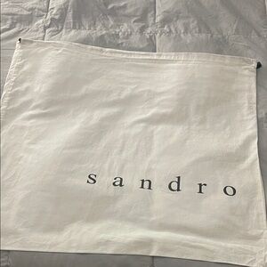 Sandro Cream Dust Bag 25X22 New